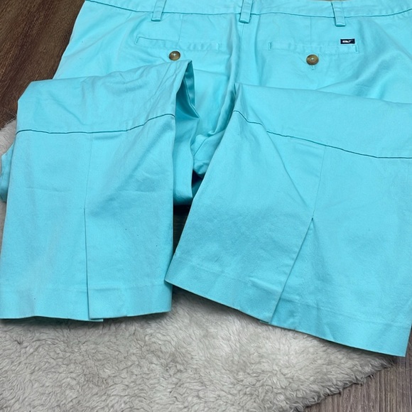 Vineyard Vines Women's Light Blue Straight Leg Cropped Cotton Pants - Picture 6 of 6